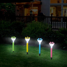 Solar Flower Garden Lights  Outdoor Decorative LED Lamp (2 Pc)