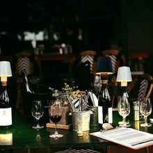 USB Rechargeable LED Bottle Lamp  3-Color Dimmable Wireless Table Light (1 Pc)