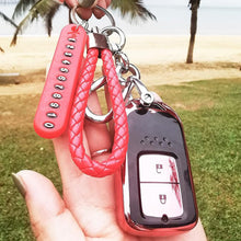 Anti-Lost Keychain with Number Plate (1 Pc)
