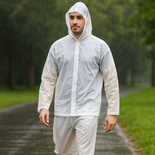 Full-Body Rain Suit  Jacket & Pants Set Fashion Portable Adult Rain Coat (1pc)