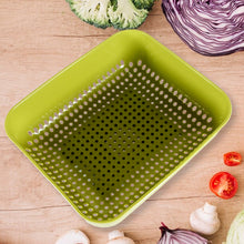 Multipurpose Small Plastic Kitchen Basket, Vegetables and Fruits Washing, (20x17 Cm)