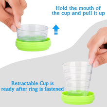 Portable Travelling Cup/Tumbler With Lid Folding / Pocket Glass for Travelling (Pack of 1)