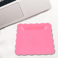 Square Plastic Dinner Plate Snacks Breakfast Serving Trays Home School  8 Pc Set