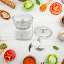 Portable Mini Food Processor Chopper Electric Veggie Chopper 3 Blades With Charching Cable Type C