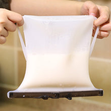 Reusable Silicone Food Storage Bag Leakproof Flat Bottom Freezer 1 Pc