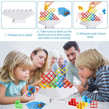 3D Tower Game, Tower Balance Game (16 Pcs Set)