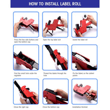 Handheld 8-Digit Plastic Price Tag Gun  Ideal for Retail & Market Price Tagging