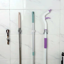 Smile Face Wall Mounted Brush and Broom Holder Seamless Mop Hook Organizer (1Pc)