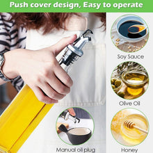 Transparent Glass Oil Dispenser 500 ML Bottle (5 Pcs Set)