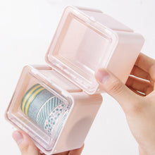 Durable Transparent Tape Storage Box  Plastic Office Organizer