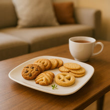 Plastic Square Dinner / Serving Plate 20 cm (1 Pc)