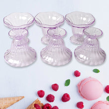 Crystal Plastic Ice-Cream Bowl Set  Serving Bowls (6 Pc)