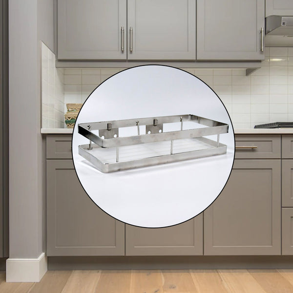 25 cm Metal Space Saving Rack  Multi-Purpose Kitchen Storage Organizer Shelf