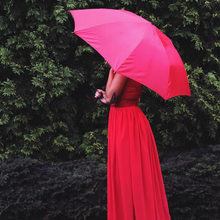 Umbrella Summer Sun and Rain Protection Foldable Cute Umbrella (1 Pc / Mix Color / Design) 