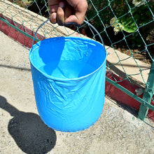 Folding Bucket, Portable, Round Bucket, Simple Bucket (1 pc / Mix Color)