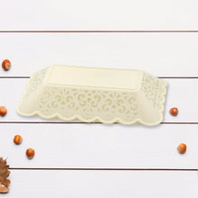 Rectangle Plastic Dinner Plate  Serving Trays Home School Office 8 Pcs Set