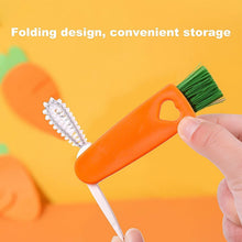 3-in-1 Multifunctional Cleaning Brush Set  Mini Bottle, Cup & Lid Cleaner (1 Pc)