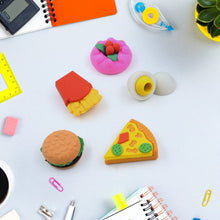 3D Food-Shaped Colorful Eraser Set  Cute Novelty Mini Erasers for Kids (5 Pc Set)