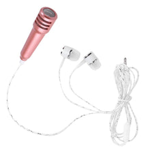 Mini Microphone Mic with Earphone for Voice Recording (1 Pc)