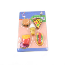 3D Food Fancy Colorful Erasers  Cute Novelty Eraser Set for Kids (1 Set)