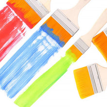 Nylon Pine Painting Brush Set  Dusting & Wall Paint Brushes (6 Pc Set)