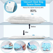 Vacuum Storage Bags with Suction Pump & Shirt clips (5 Pcs Set)
