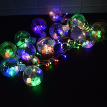 12  Wish Balls Window Curtain String Lights with 8 Flashing Modes (Plastic, Multi Color)