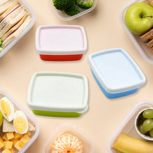 3-Piece Multicolor Airtight Container Set  Rectangular Food & Fridge Storage