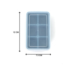 6 Grid Silicone Ice Tray Used In All Kinds Of Places Like Household Kitchens  (1 Pc)