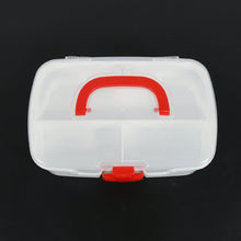 Portable Medical Storage Box with Handle & Transparent Lid (1 Pc)