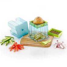 2-in-1 Potato Chipper & Slicer  French Fries Maker with Two-Blade Cutter (1 Pc)