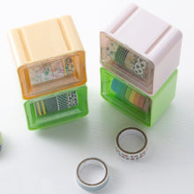Durable Transparent Tape Storage Box  Plastic Office Organizer
