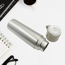 Stainless Steel Vacuum Flask Set with 3 Steel Cups Combo (500ml)