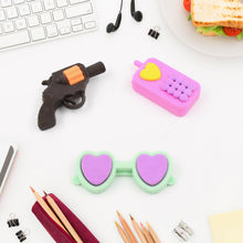 Fancy Colorful Eraser Set for Kids Parties & School (1 Set, Mixed Design)