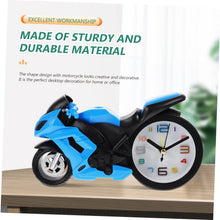 Retro Motorcycle Alarm Clock  Novelty Bike Engine Style Desk Clock
