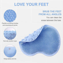Silicone Bath Massage Cushion  Suction Cup Exfoliating Foot Scrubber & Mat