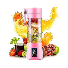 Portable Electric USB Juicer Bottle Blender Grinder Mixer 4 Blades 380 ML Mix