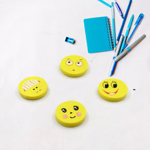 Cute Smile Emoji Eraser Set  Perfect for Kids (4pc Set)