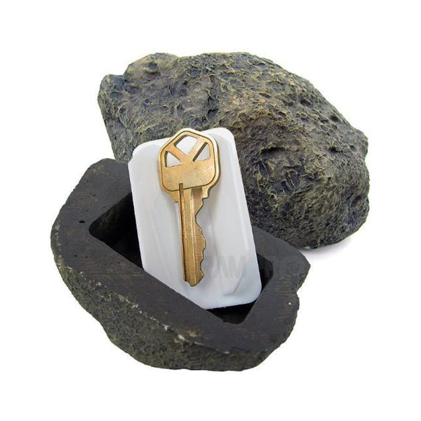 Realistic Fake Rock Key Hider  Weatherproof Outdoor Key Storage Emergencies (1 Pc)