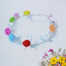 LED Flower Crown Headband Multicolor Light-Up (1 Pc), Hair accessories