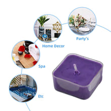 Smokeless Scented Acrylic Lavender Tealight Candles (1 Pc / Mix Color)