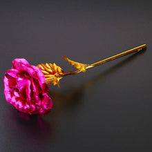 Artificial Gold Rose Flower With Gift Box (1 Pc)