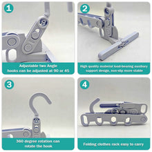 5-Hole Foldable Clothes Hanger  Robust, Space-Saving Travel Rack