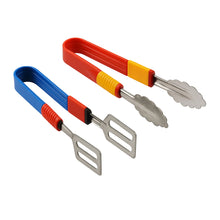 Stainless Steel Multipurpose Utility Tong / Serving Food Tongs  (2 Pcs Set)