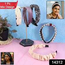 Women Ribbed Texture Knot Design Hairband (1 Pc / Mix Design)
