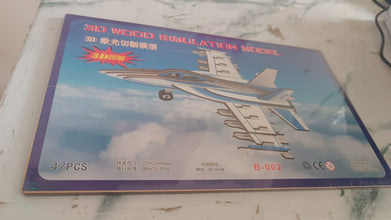 3D Wooden Aircraft Puzzle DIY Assembly Kit (Mix Design  1 Set)