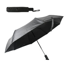 2 Fold Manual Umbrella  Wind, Sun & Rainproof with Steel Shaft & Wrist Strap