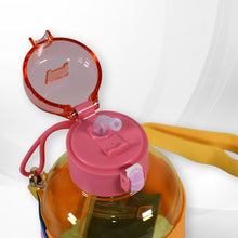 Cute Plastic Water Bottle with adjustable shoulder strap (1 Pc / 750 ML)