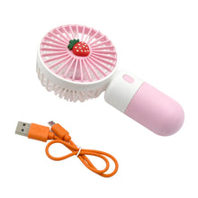 Portable Small Electric Fan  Rechargeable Mini Handheld Fan for Students