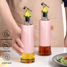 Olive Oil Dispenser  Leakproof Glass Bottle with Non-Drip Spout (300 ML)